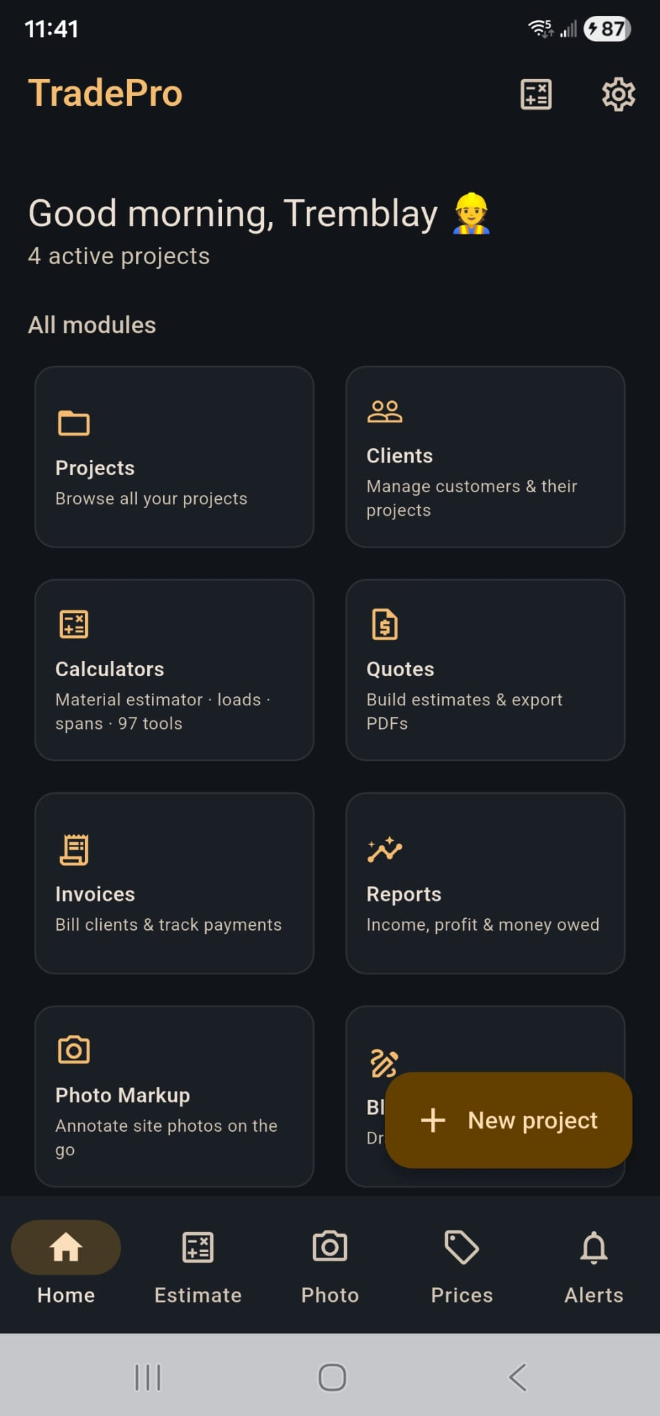 TradePro — Home
